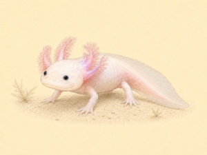 Axolotl, pink morph