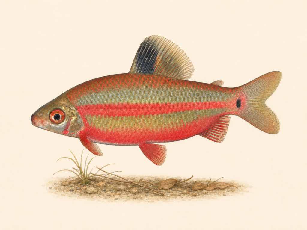 Natural-history-style illustration of the Distichodus noboli (Distichodus noboli).